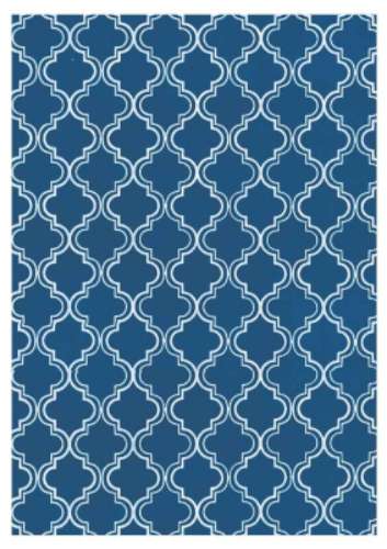 Printed Wafer Paper - Moroccan Aqua - Click Image to Close